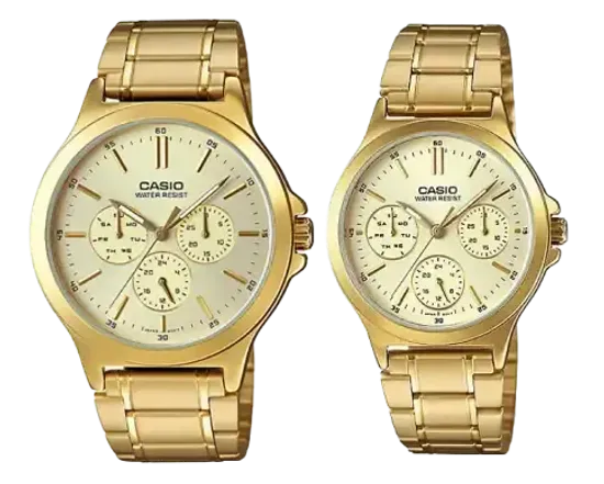 Парные часы Casio Standard: MTP-V300G-9A и LTP-V300G-9A