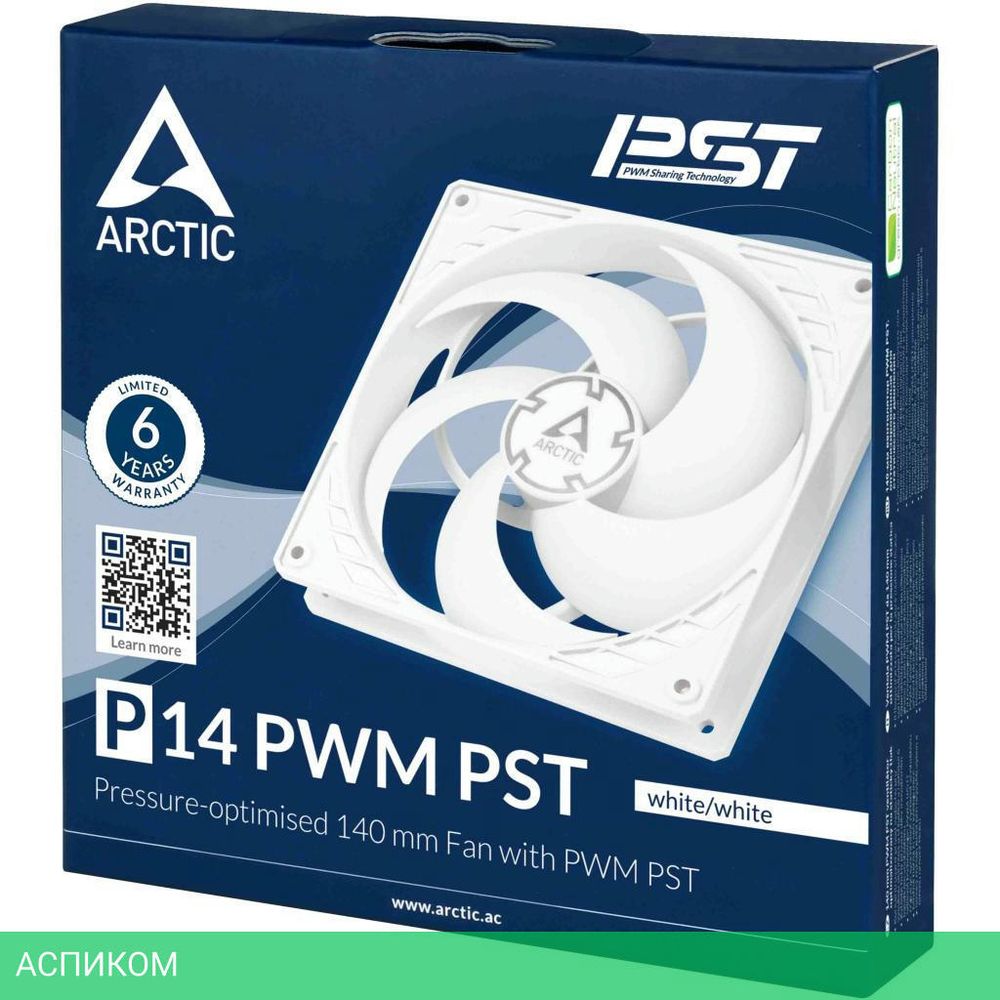 Кулер для корпуса Arctic P14 PWM PST (ACFAN00197A)
