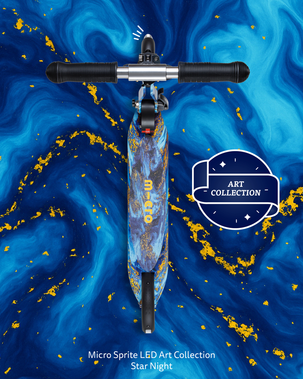 Самокат Micro Sprite LED, Art Звездная ночь