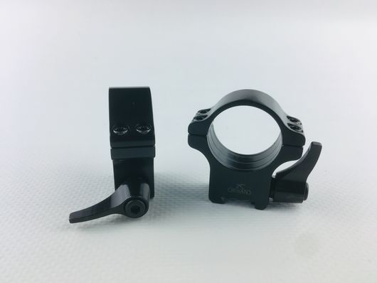 Кольца Rusan быстросъемные Prism 11мм на 25,4мм H12 рычажные  (011-11-25,4-12-R)