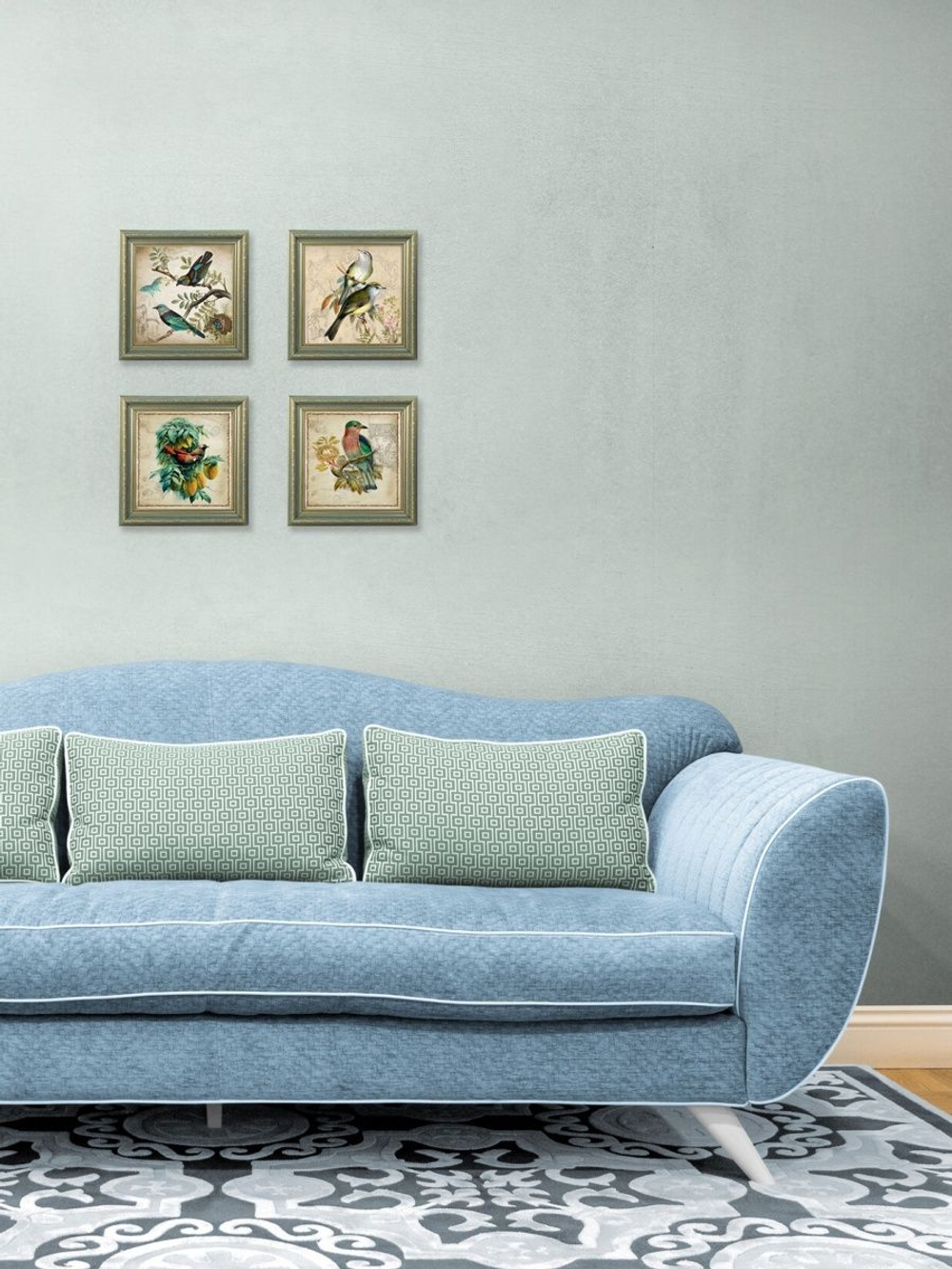 Картина на стену для интерьера на холсте в раме 25*25 см