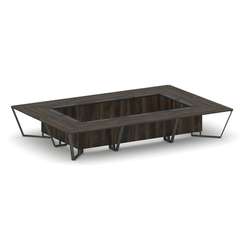 Steel Meet Стол переговорный прямоугольный KM-PR.B.SP-20K Дуб Мали/Графит Глянец/Металл Антрацит 480