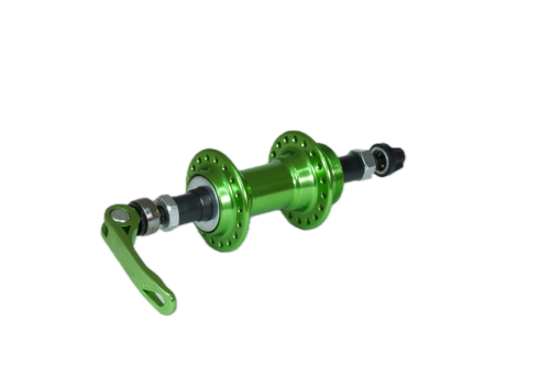 Втулка задняя WZ алюминий V-brake трещотка эксцентрик 36H ось 3/8''х135x145мм, зеленая