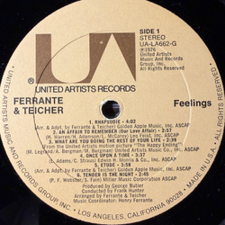 Виниловая пластинка Ferrante & Teicher ‎– Feelings LP