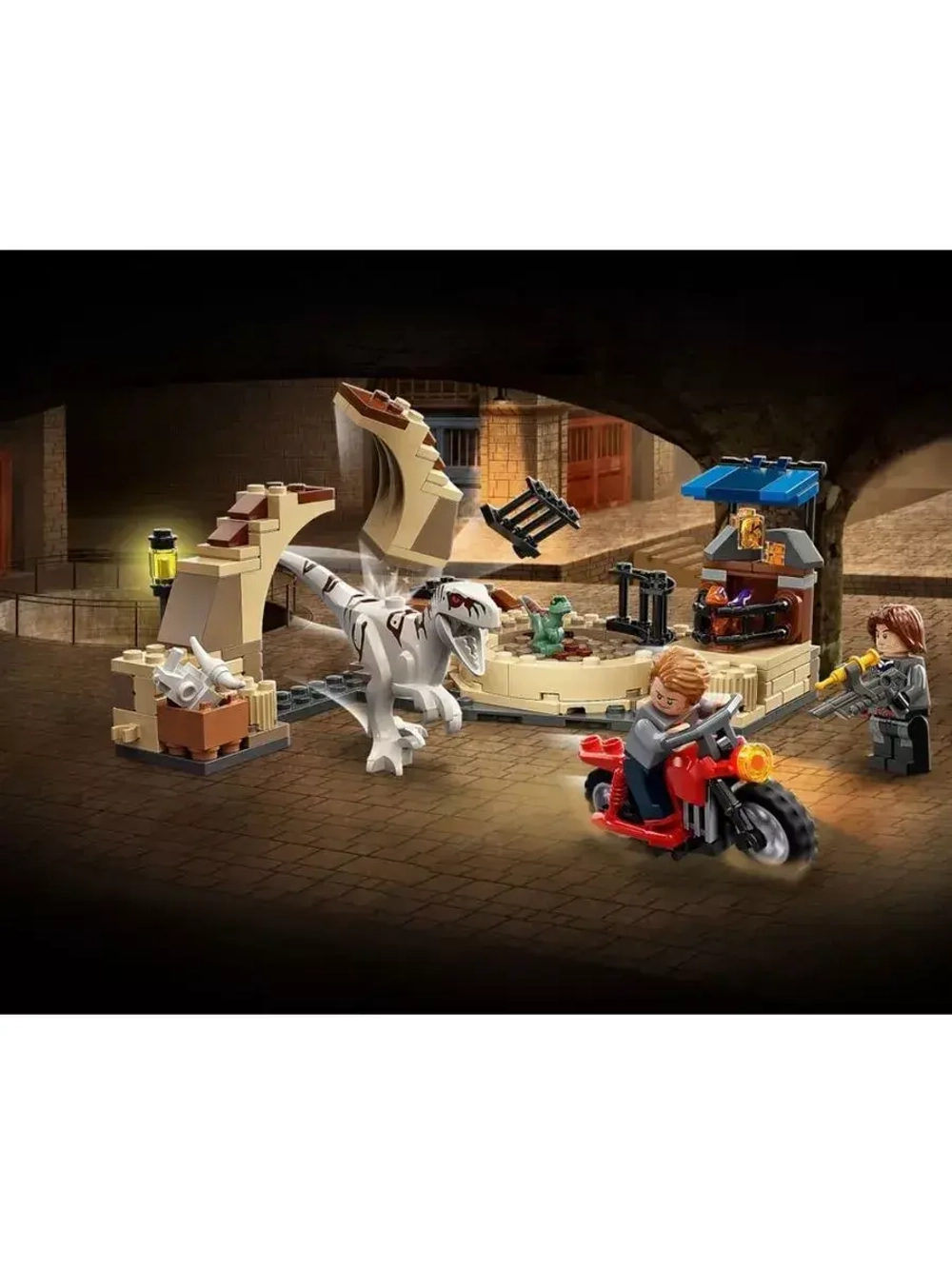 Конструктор Атроцираптор : погоня на мотоцикле 183 детали
