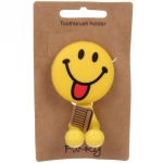 Держатель для зубной щетки на присоске «Смайлик» 4,5*3,5*7см