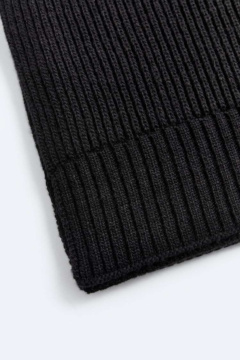 ZARA ШАРФ В РУБЧИК, ЧЕРНЫЙ