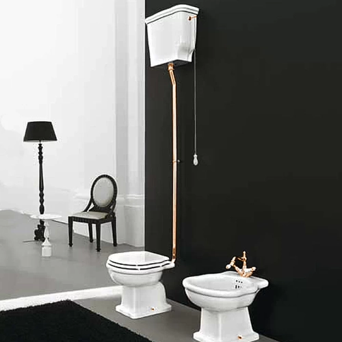 Унитаз ARTCERAM Hermitage HEV003 01 00 с высоким бачком золото