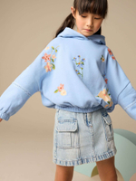 Толстовка с капюшоном для девочки Next E89-567, Голубой