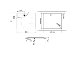 Электрическая варочная панель Smeg SI964NM