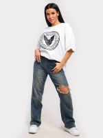 Футболка оверсайз больших размеров принт