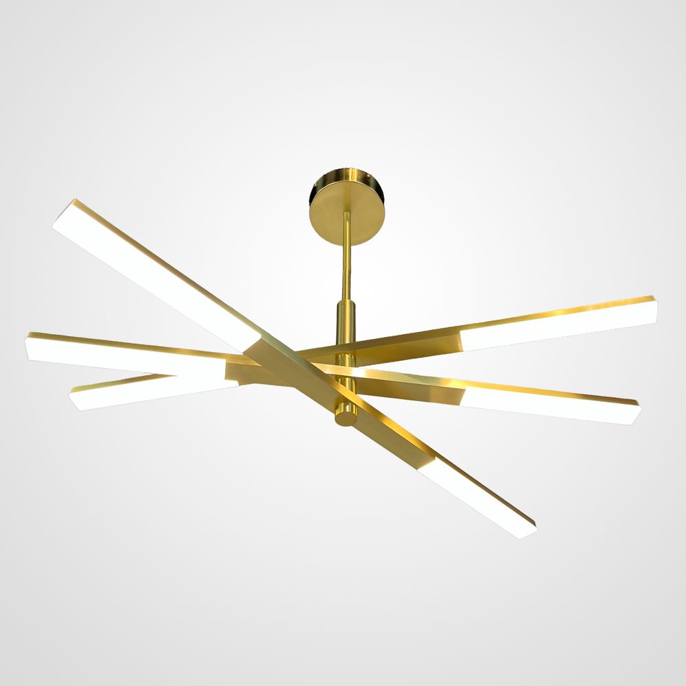 Люстра на штанге ORTON на 3 D96 Gold