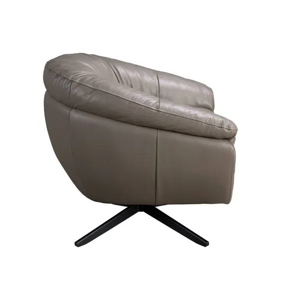 Вращающееся кресло 5138 из серой кожи