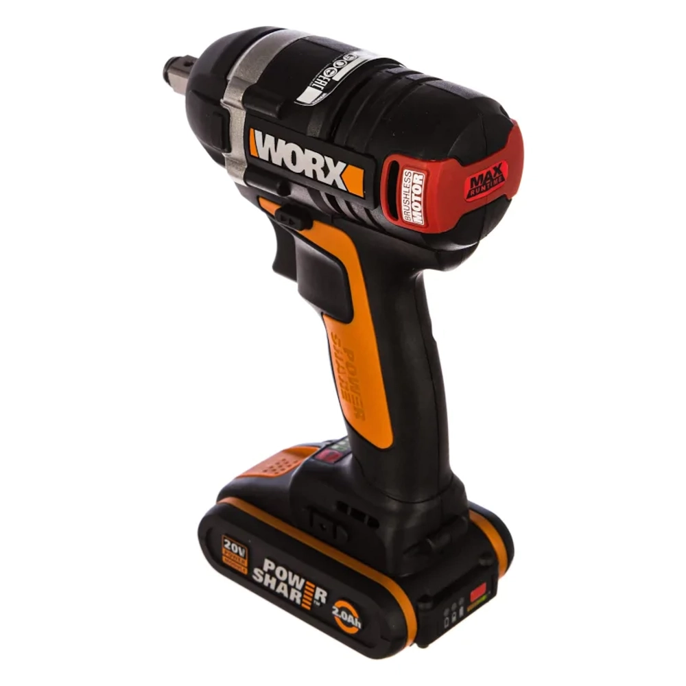 WORX WX279 аккумуляторный гайковерт (2 x 2 Ач, ЗУ)