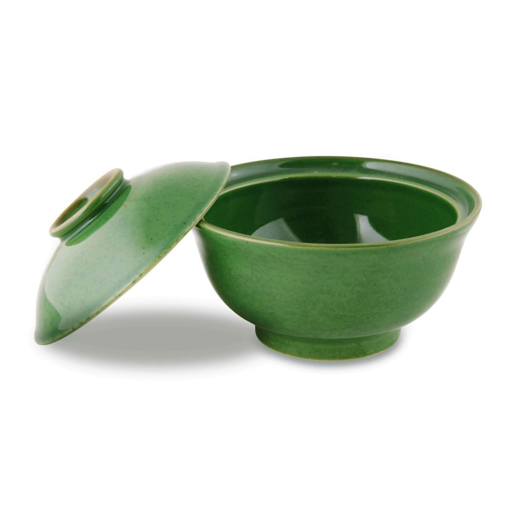 Чаша с крышкой 13 см зелёная 23590 Kyoto