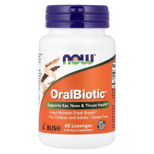 NOW Foods, OralBiotic®, 60 пастилок