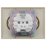 SKANDY Розетка 2-местная с заземлением без защитных шторок 16А в сборе SK-R08B бежевый IEK