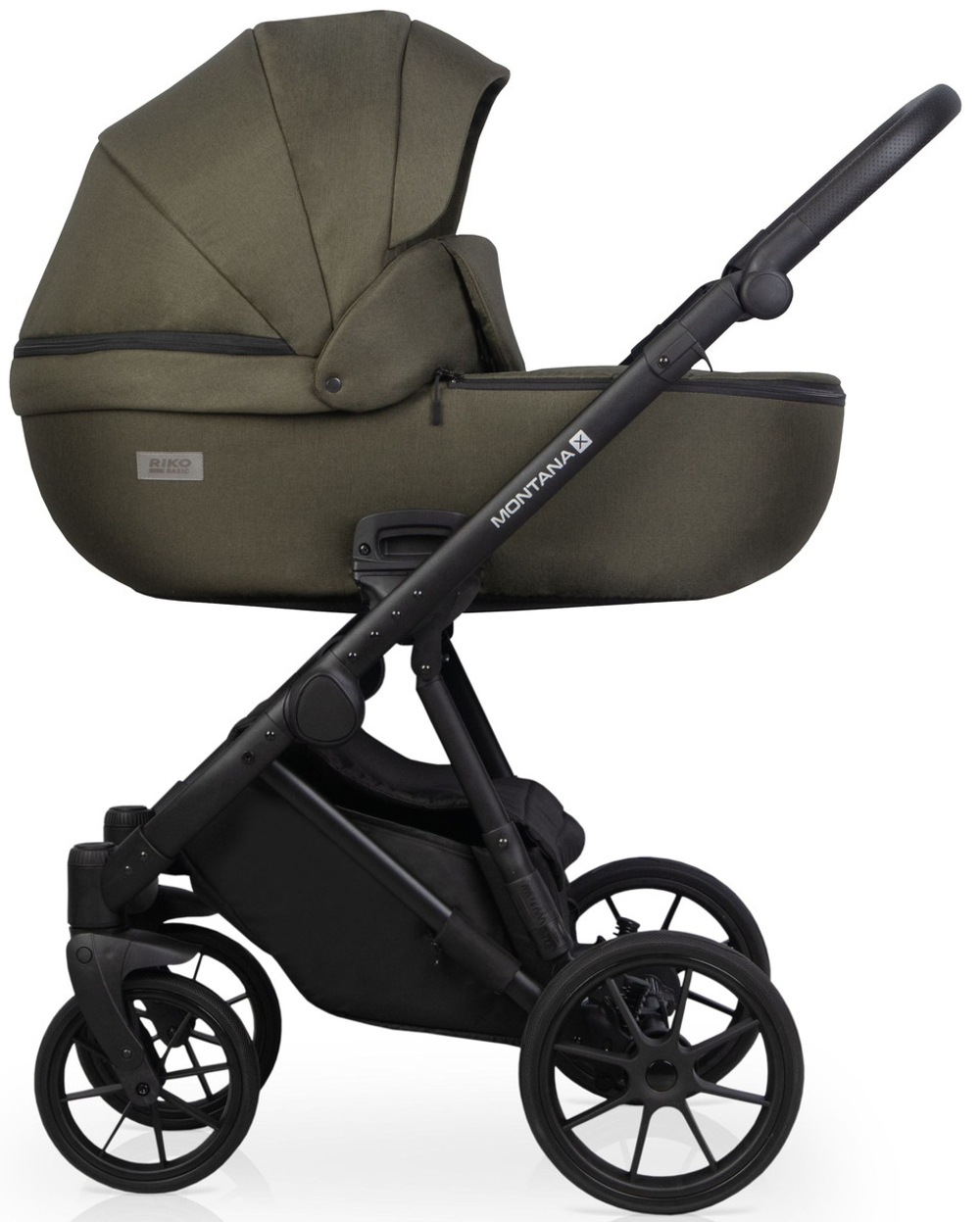 Детская коляска Riko Basic Montana X 2 в 1 54 Olive (оливковый)