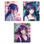 Тетрадь А5 60л клетка "Девочка-весна" (Академия Групп)