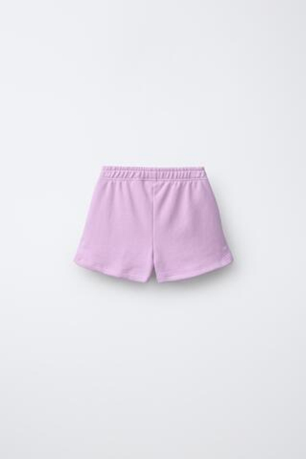 ZARA ШОРТЫ-ДЖОГГЕРЫ ИЗ МЯГКОЙ ТКАНИ, СВЕТЛАЯ МАЛЬВА