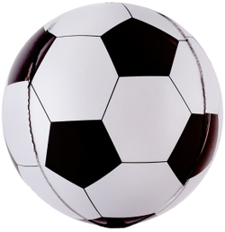 Купить шар сферу 3Д в виде футбольного мяча с гелием