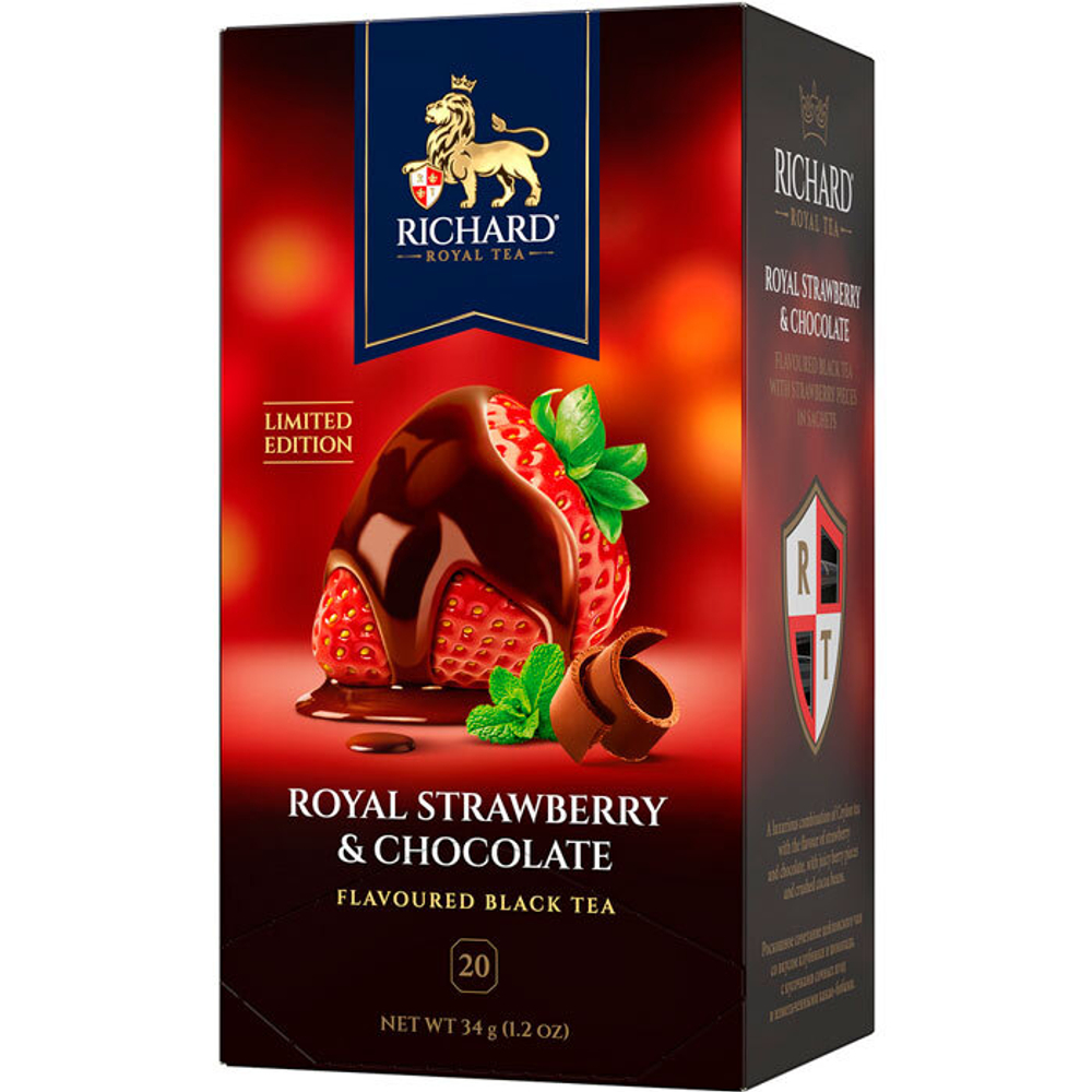 Чай в пакетиках Richard Royal Strawberry & Chocolate 20 шт
