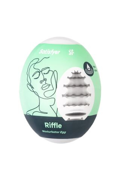 Мастурбатор-яйцо Satisfyer Riffle Mini Masturbator (Цвет: белый)