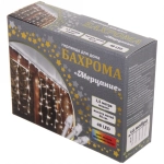 Гирлянда для дома БАХРОМА «Мерцание» ш1,5м* в40 см 48 ламп LED, прозрачн. провод, авторежим, IP-20, Мультицвет (белое мерцание)