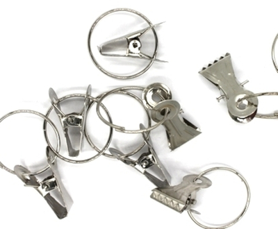 Прищепка крокодил для штор, р. кольца 3 см, р. прищепки 3х1,5 см