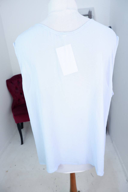 Блузка с декором на вороте, визуально 52 размер