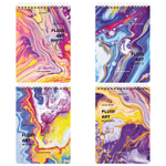 Блокнот А5 (146х206 мм) 80 л. гребень картон клетка BRAUBERG "Colorful art" (12 штук в упаковке)