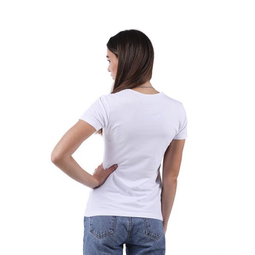 Женская футболка белая Sergio Dallini SDT651-1