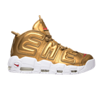 Кроссовки Supreme X Nike Air More Uptempo Metallic Gold