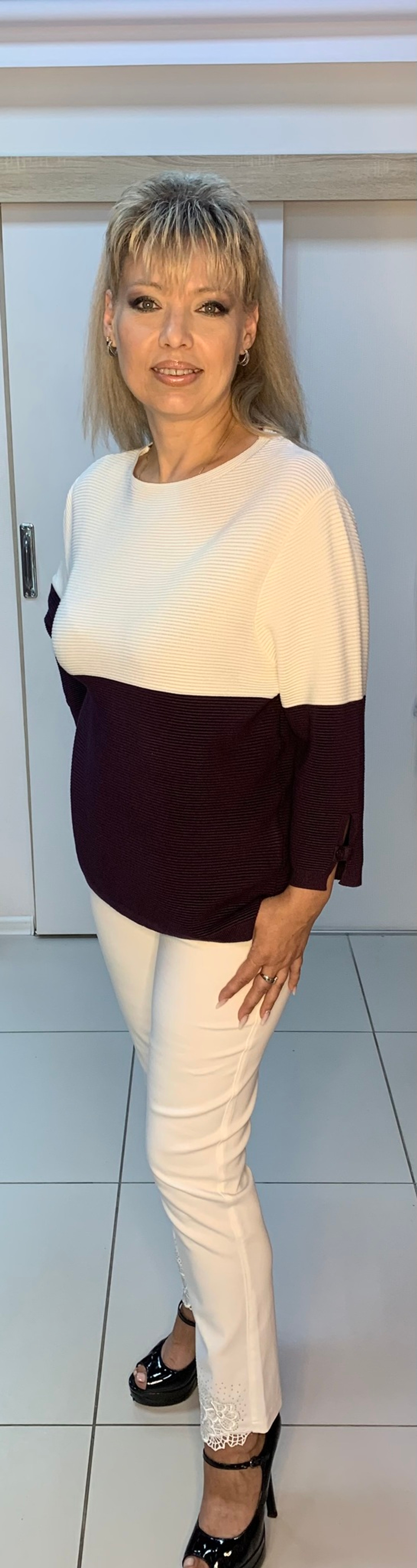 Джемпер комбинированной расцветки