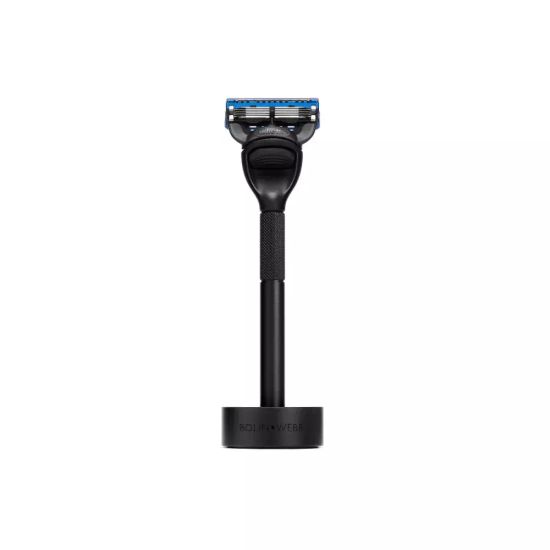 Набор Bolin Webb Generation, бритва матовая черная, подставка матовая черная