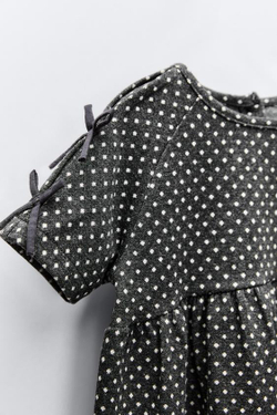 ZARA ЖАККАРДОВОЕ ПЛАТЬЕ, АНТРАЦИТОВО-СЕРЫЙ