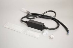 Комплект подключения для 2-х проводного дюралайта, без вилки, на 50м, 1А, черный, Teamprof (TPF-220AC/DC-1-1A-NP-B)