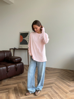 Лонгслив oversize с надписью