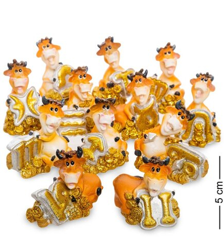 AF-1003 Набор фигурок «Бык» 5 см (в асс. 12шт)