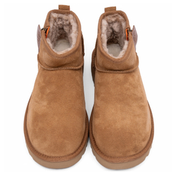 UGG Mens Classic Ultra Mini Zip Boot Chestnut