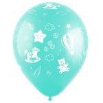 Шар (12''/30 см) Новорожденный, Ассорти Пастель 5 ст. 25 шт.