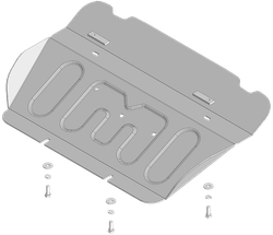 Защита алюминиевая 4 мм радиатора для Changan Hunter Plus с 2023г Motodor.347201