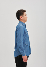 Рубашка мужская Denim LIGHT BLUE