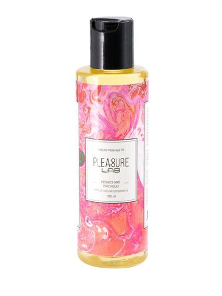 Массажное масло Pleasure Lab Delicate с ароматом пиона и пачули - 100 мл.
