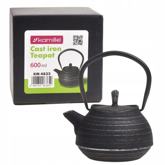 Чайник заварочный чугунный 600 мл. Kamille KM 4832