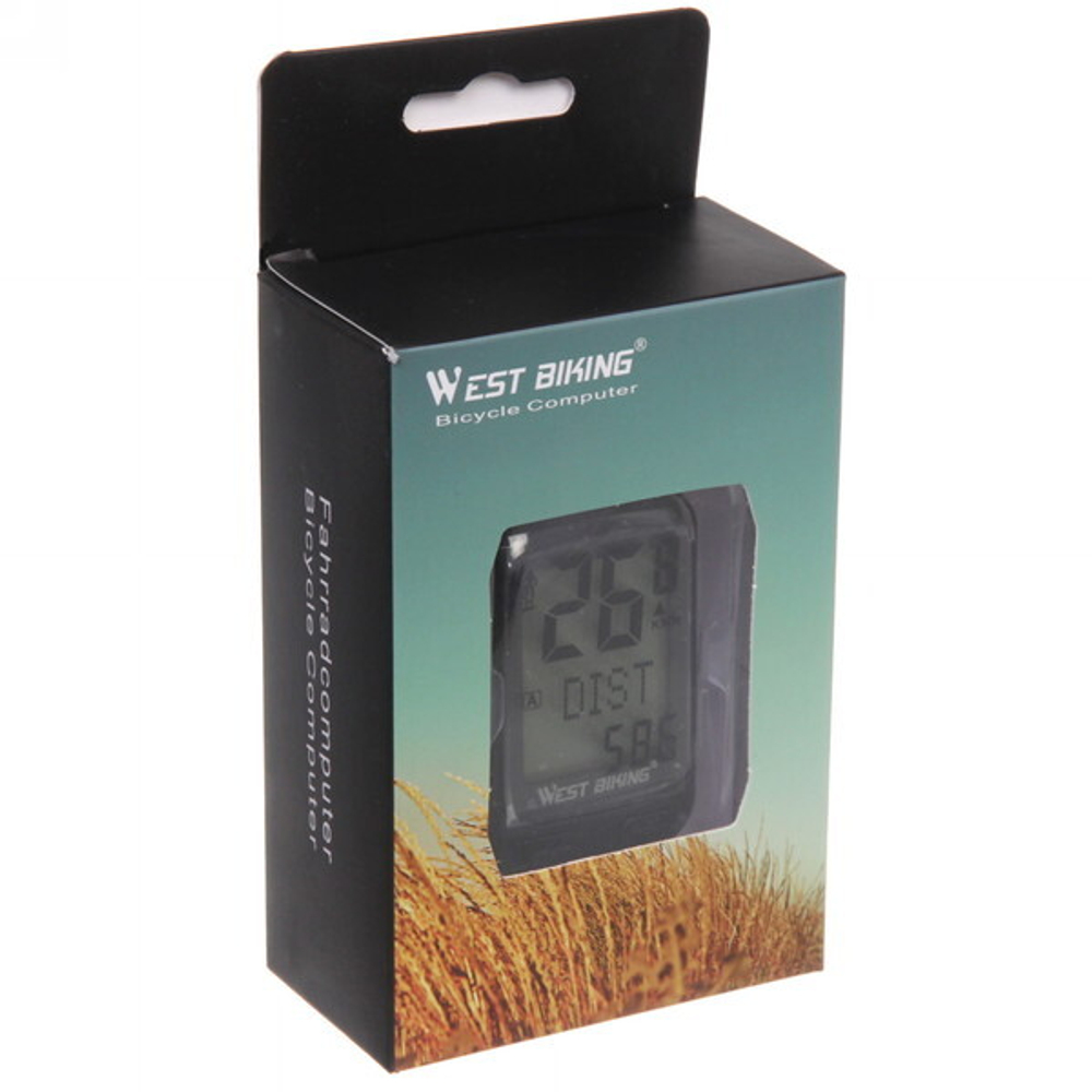 Велокомпьютер беспроводной West Biking YP0702034, 13 функций