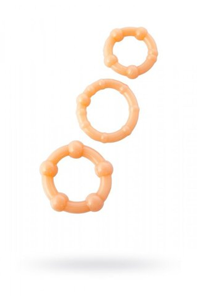 Эрекционные кольца Rings Set телесные 3 шт