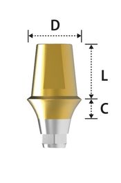 Двойной абатмент без шестигранника