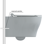 Унитаз подвесной BERGES TOP Rimless 53 см