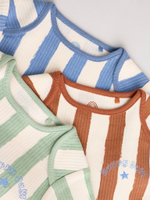 Боди с коротким рукавом для малышей Next E93-287, 3 шт., Бежевый, Мятный, Голубой